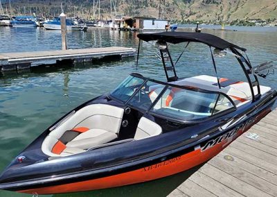 Moomba Outback V Surf Boat available to rent at Okanagan Recreational Rentals.