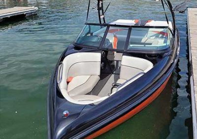Moomba Outback V Surf Boat available to rent at Okanagan Recreational Rentals.